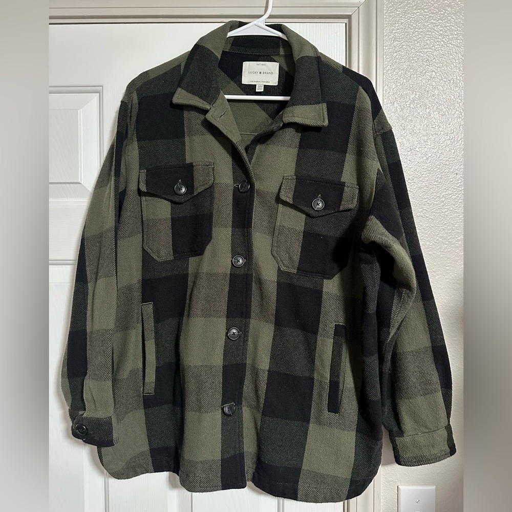 Plaid flannel jacket